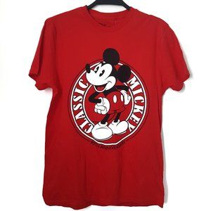 Disney Classic Mickey Mouse Men Red T-Shirt - NWT